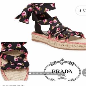 Prada Floral espadrilles